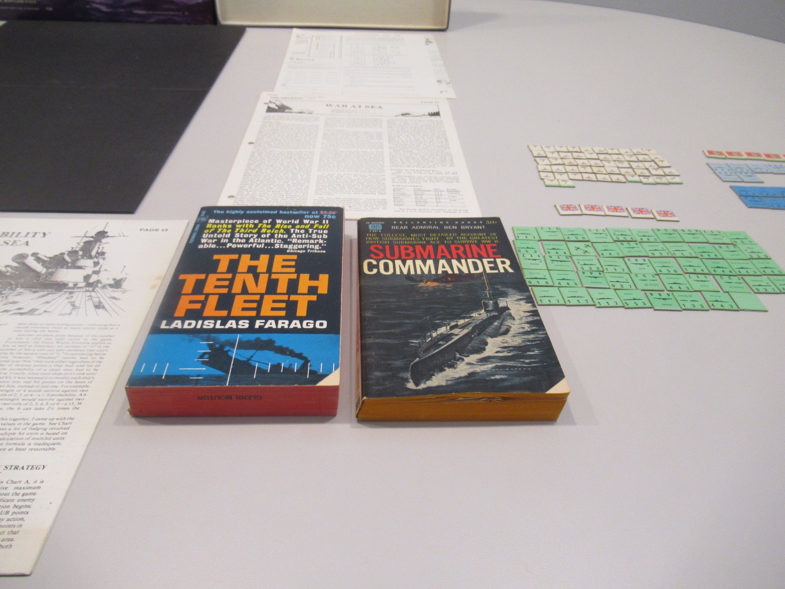 War at Sea – 2nd Edition WWII Naval Battle Game by Avalon Hill | 2 Bonus Books