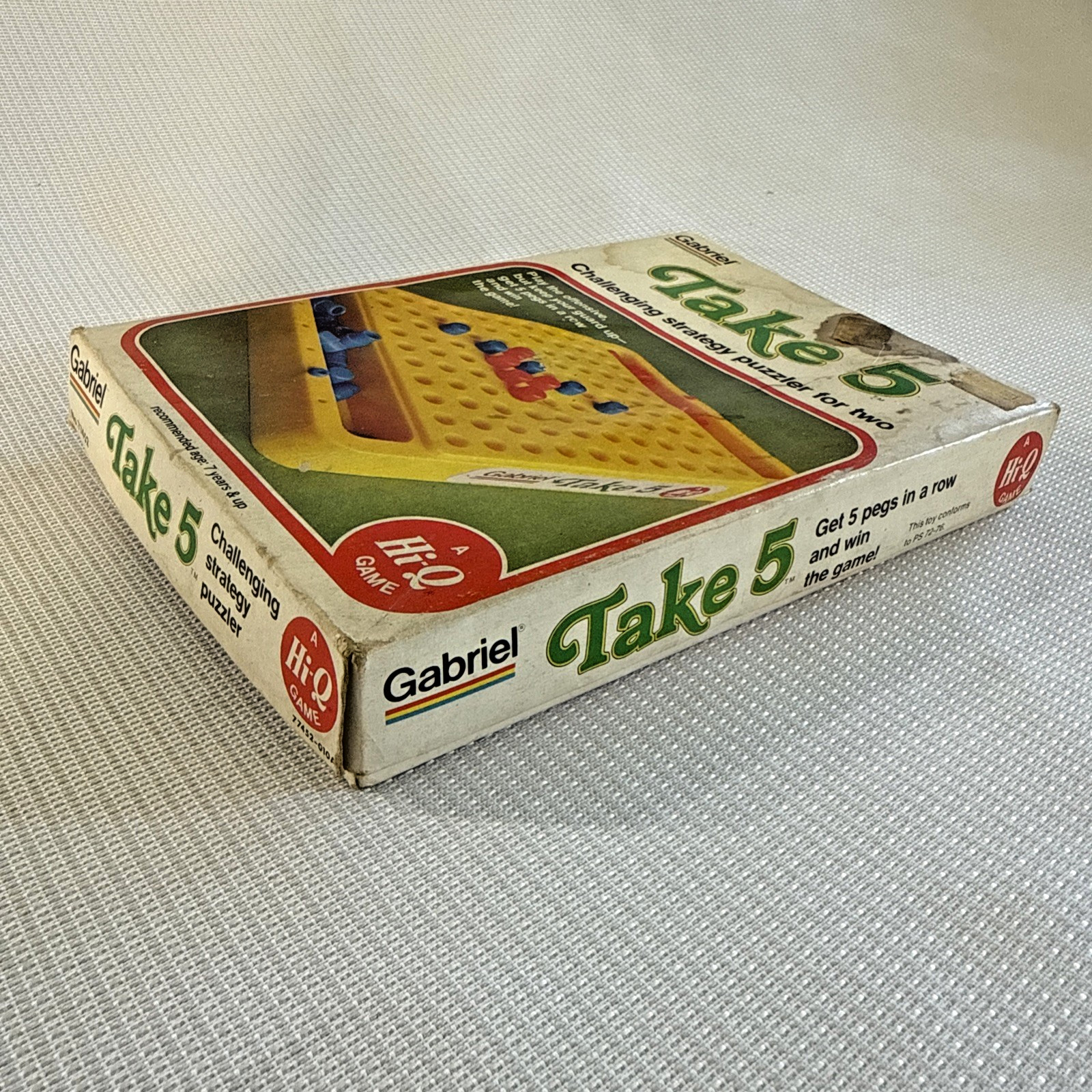 Vintage Take 5 Strategy Peg Game (1977, Gabriel) Complete
