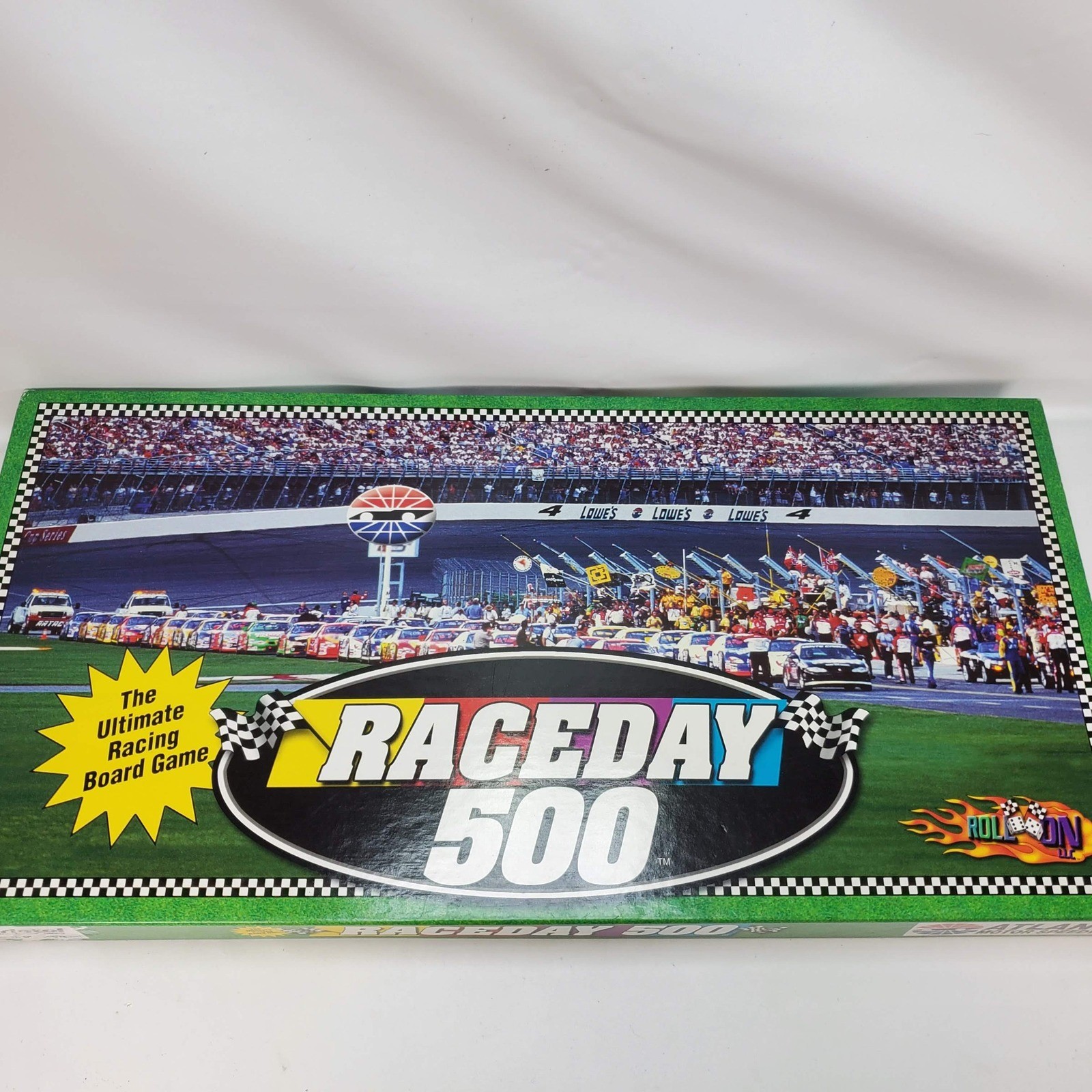Roll On Raceday 500 Board Game NASCAR Stock Car Racing Vintage 2002 Complete