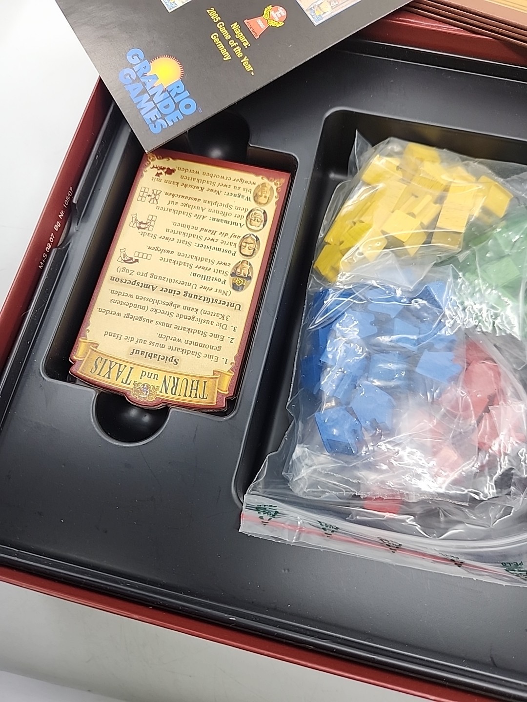 Thurn and Taxis Rio Grande Games Board Game Complete Open Box Unplayed