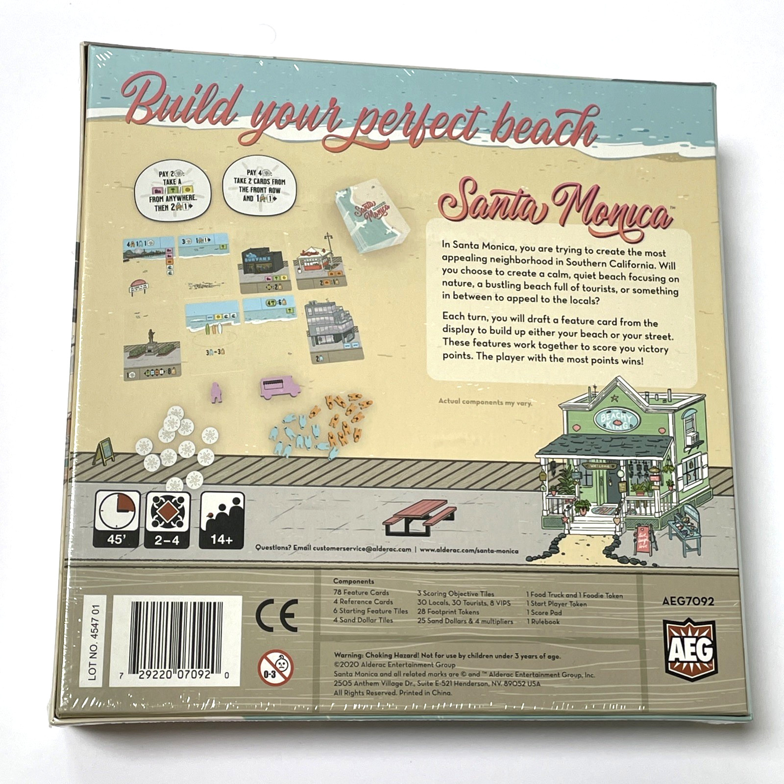 Santa Monica Board Game by AEG Alderac Entertainment New Sealed