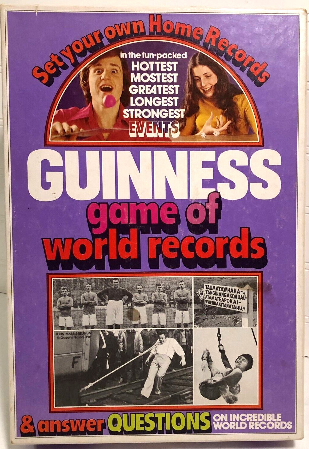 Guinness Game of World Records 1975 VTG Parker Brothers #75 Sterling Publishing