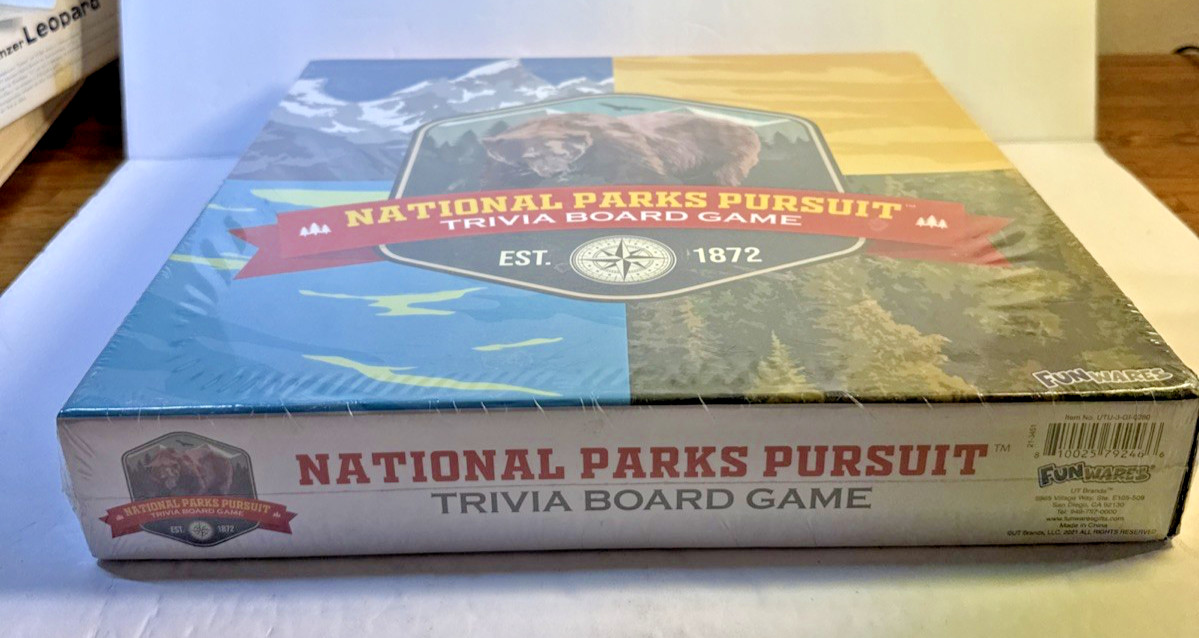 National Parks Pursuit Trivia Board Game, FunWares Ages 8+ BRAND NEW &SEALED
