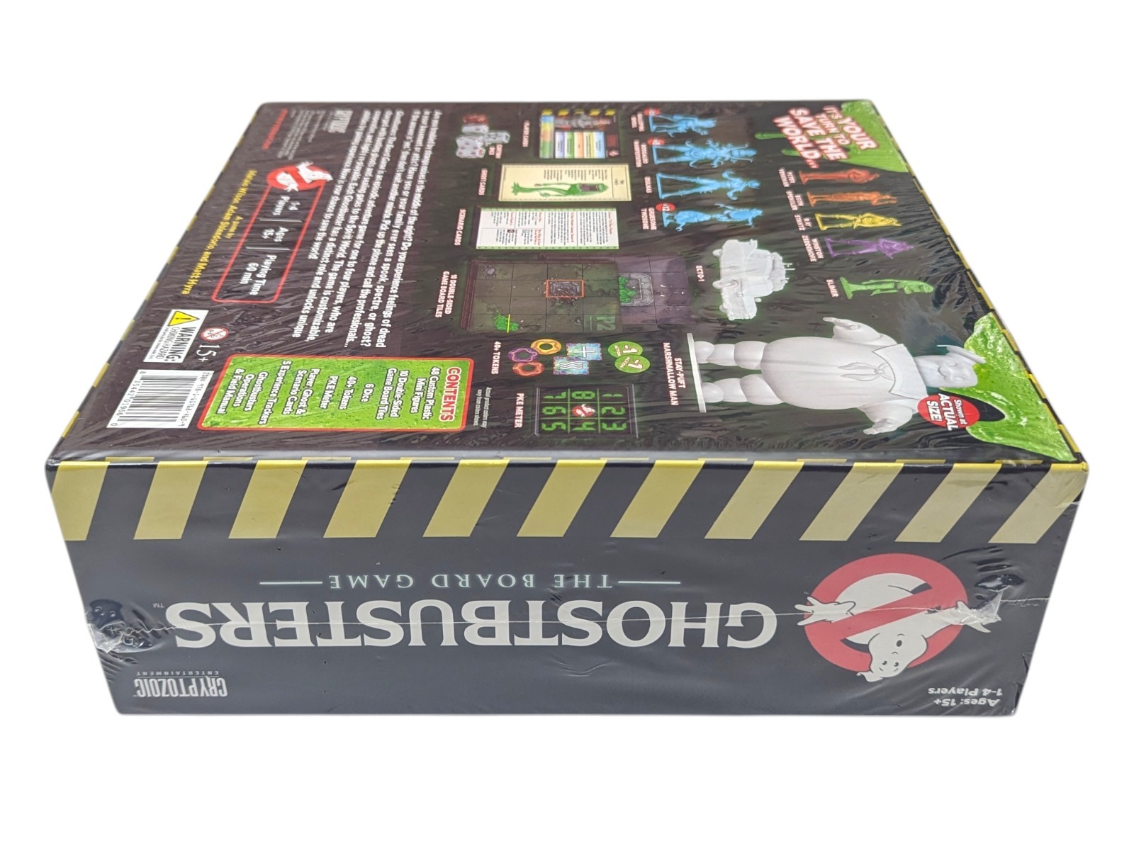 Ghostbusters Board Game Kickstarter Glow in the Dark Slimer 2015 Cryptozoic READ