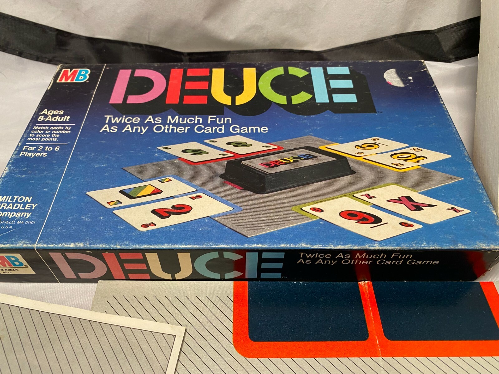 Milton Bradley DEUCE Complete Cards Box Instructions 2 to 6 Players Vintage Game