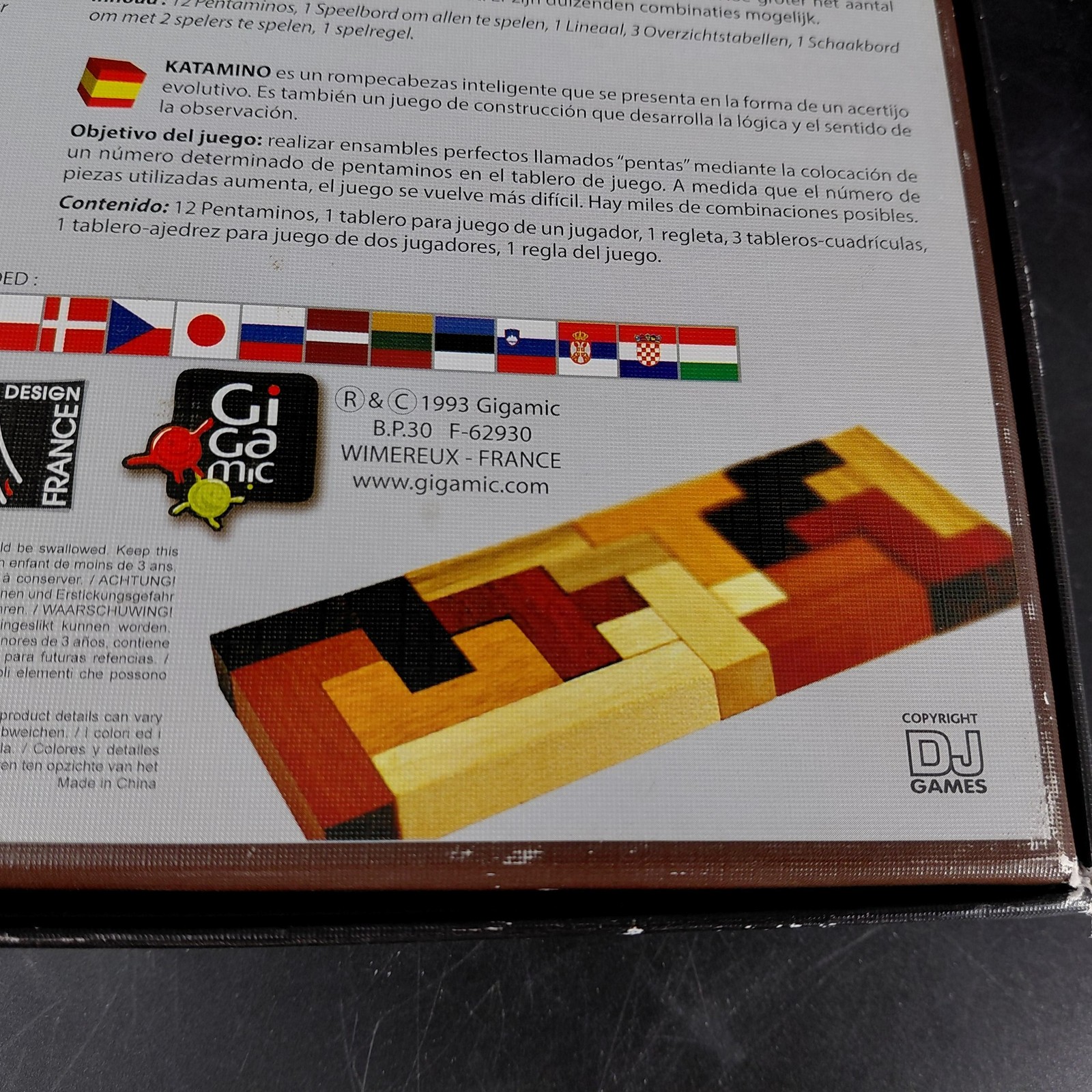 Katamino Deluxe Board Game Gigamic 1993 Strategy Puzzle 1-2 Player 7+ Complete