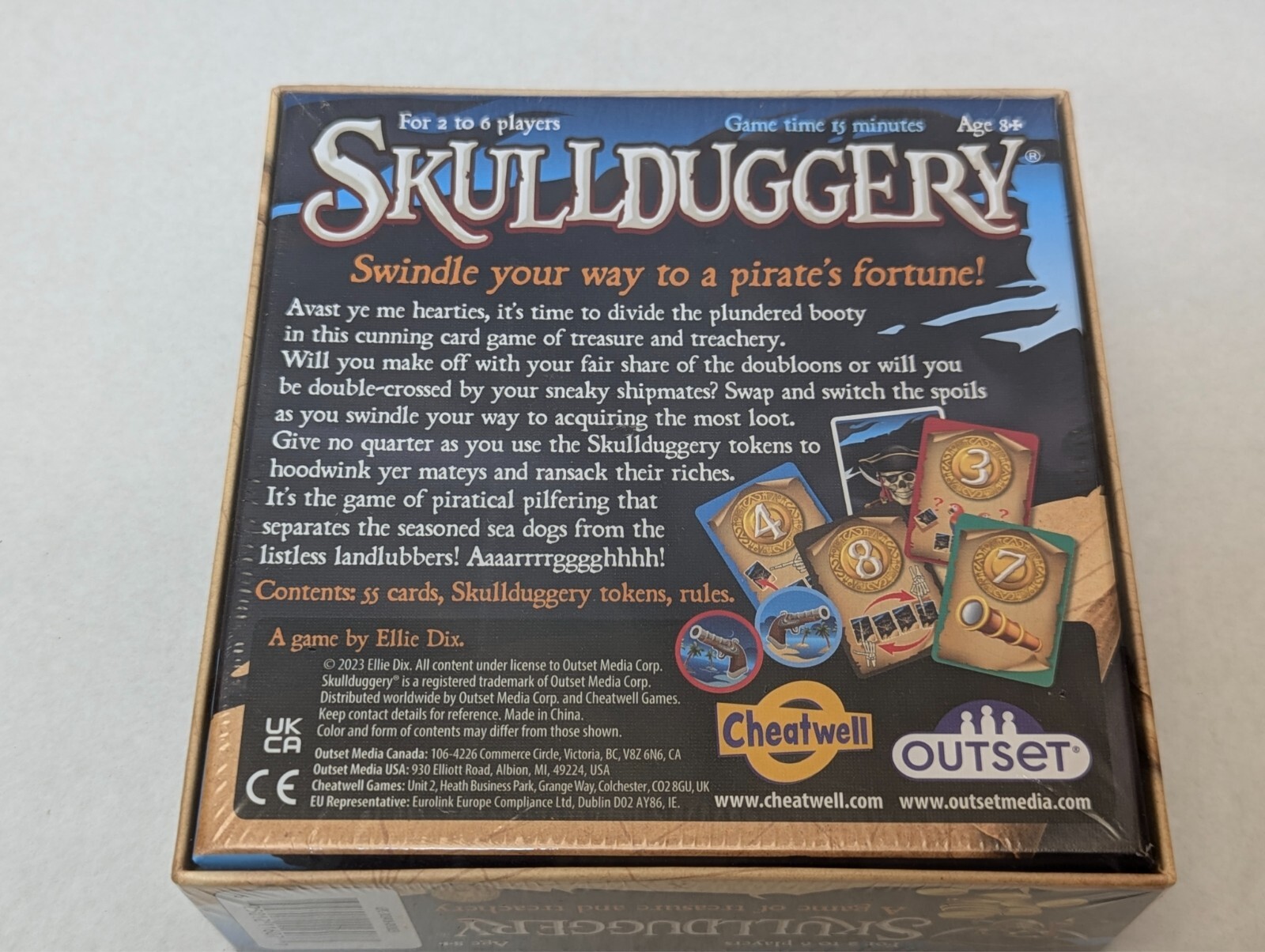 Skullduggery: A Game of Treasure & Treachery, Outset Games, 2023, 2-6 Players