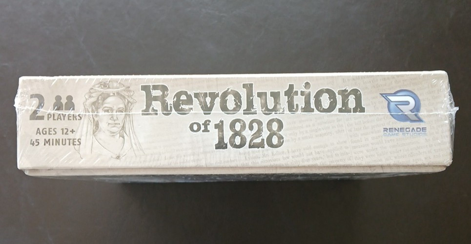 Revolution of 1828 Board Game – New Sealed – Stefan Feld – Renegade Studios