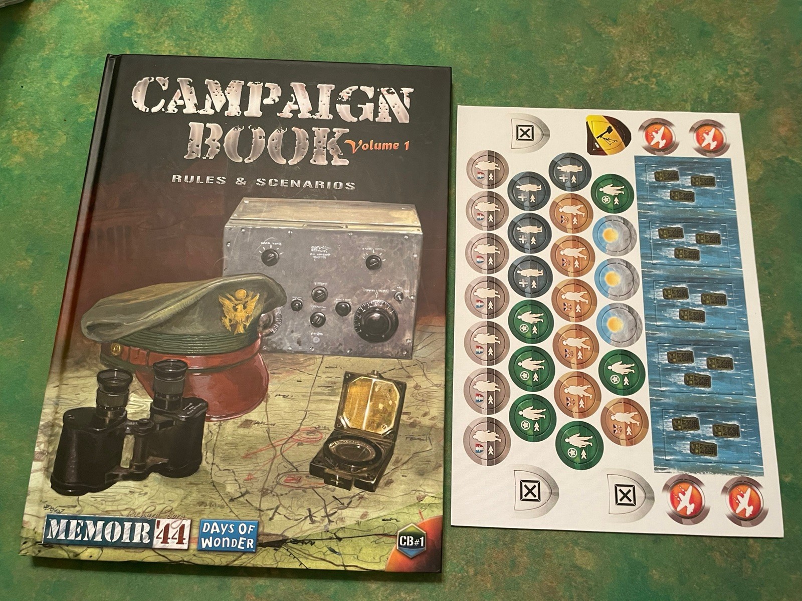 Memoir ’44 CAMPAIGN BOOK VOLUME 1 Complete! Unpunched! OOP Game Days of Wonder