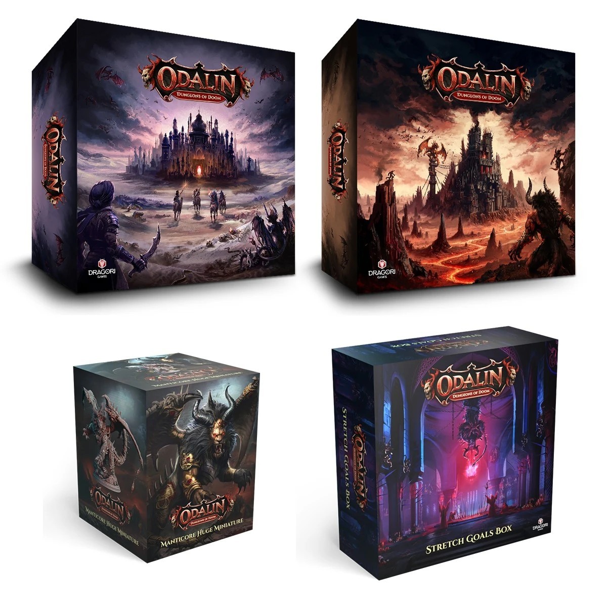 Odalin Dungeons of Doom Board Game, Expansion, And Extras (NEW)