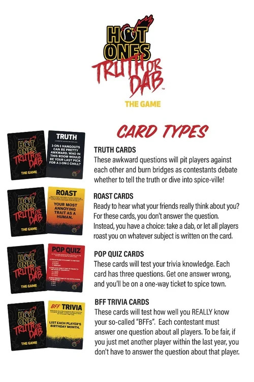 Hot Ones Truth or Dab The Game – First Edition BRAND NEW