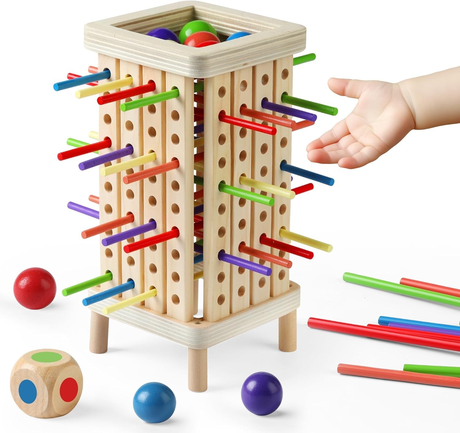 Colorful Montessori Board Game – Engaging Toy for Ages 3-8 & Family Nights