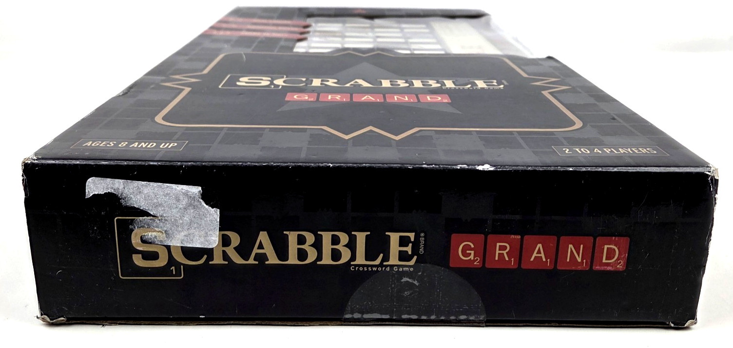 Scrabble Grand Edition Crossword Game WS Company Wood Board Case New Sealed
