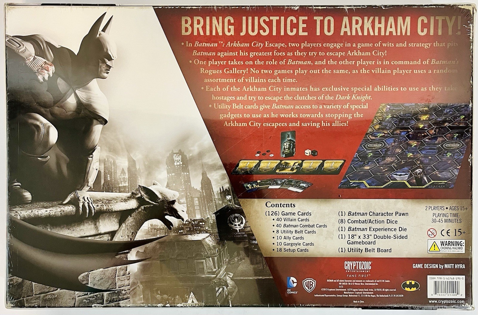 DC Comics Batman – Arkham City ESCAPE Board Game New Factory Sealed