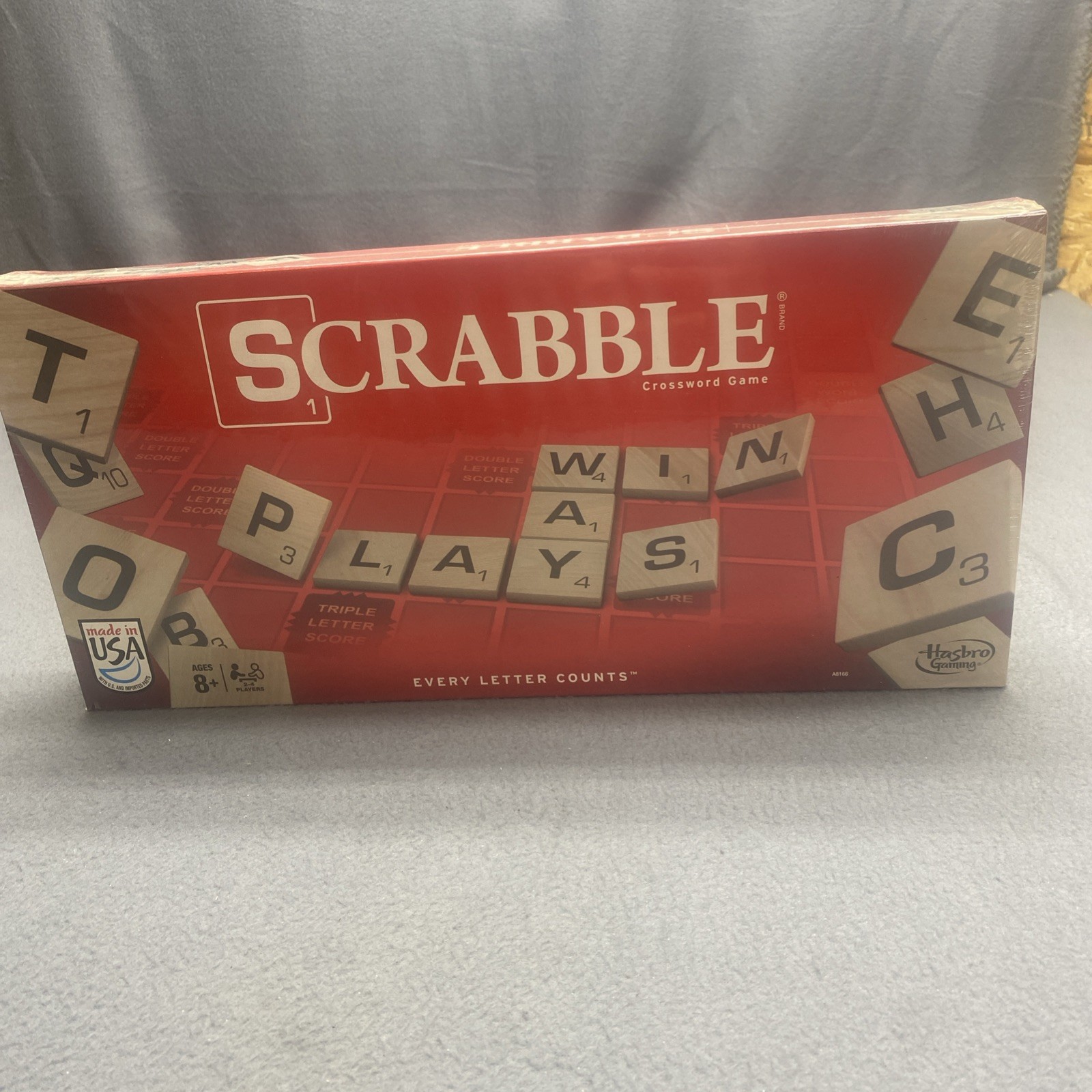 Hasbro Scrabble Game A8166 Made In USA Brand New Sealed Hasbro Gaming Free Ship