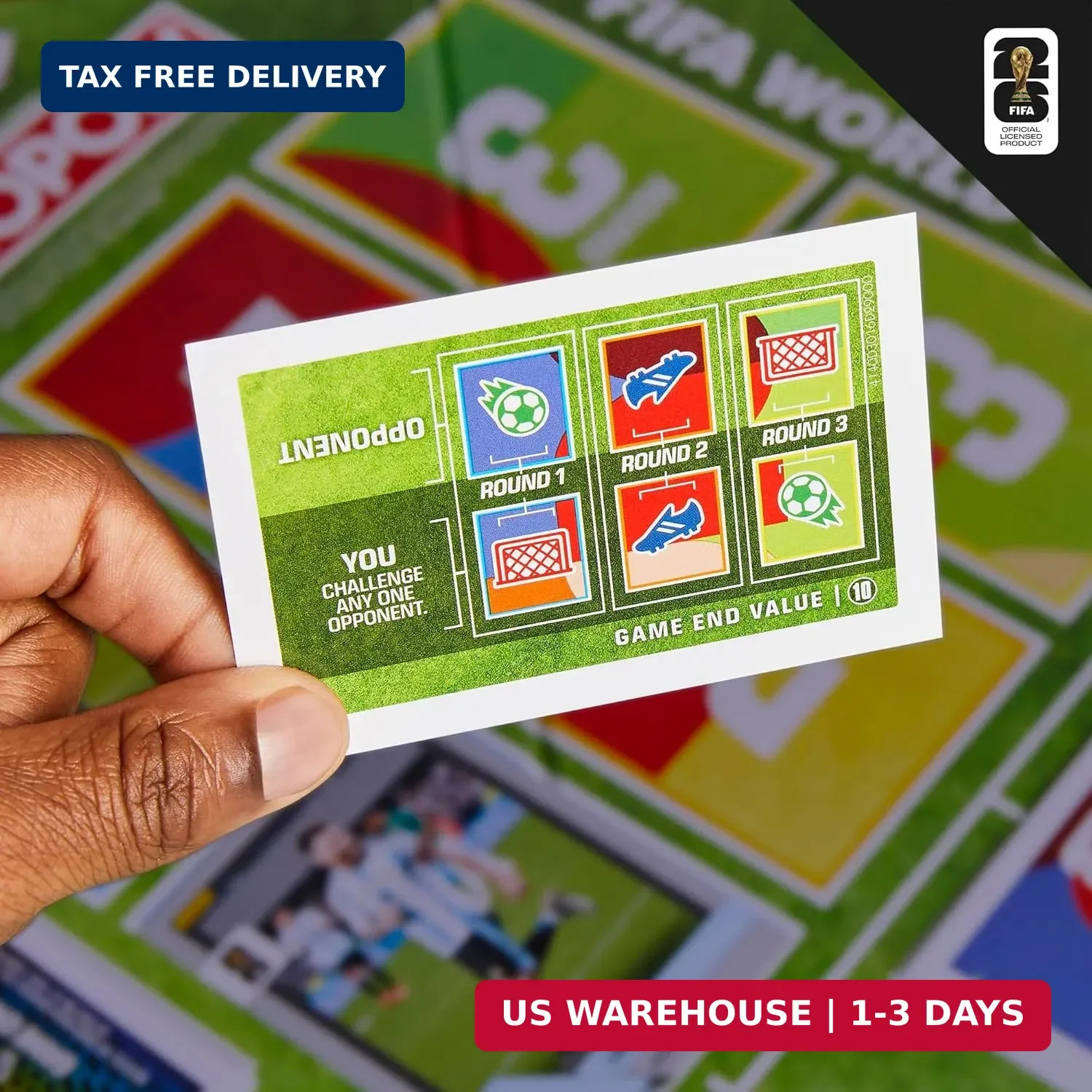FIFA World Cup 2026 Board Game Panini Prizm Trading Cards Ages 8+
