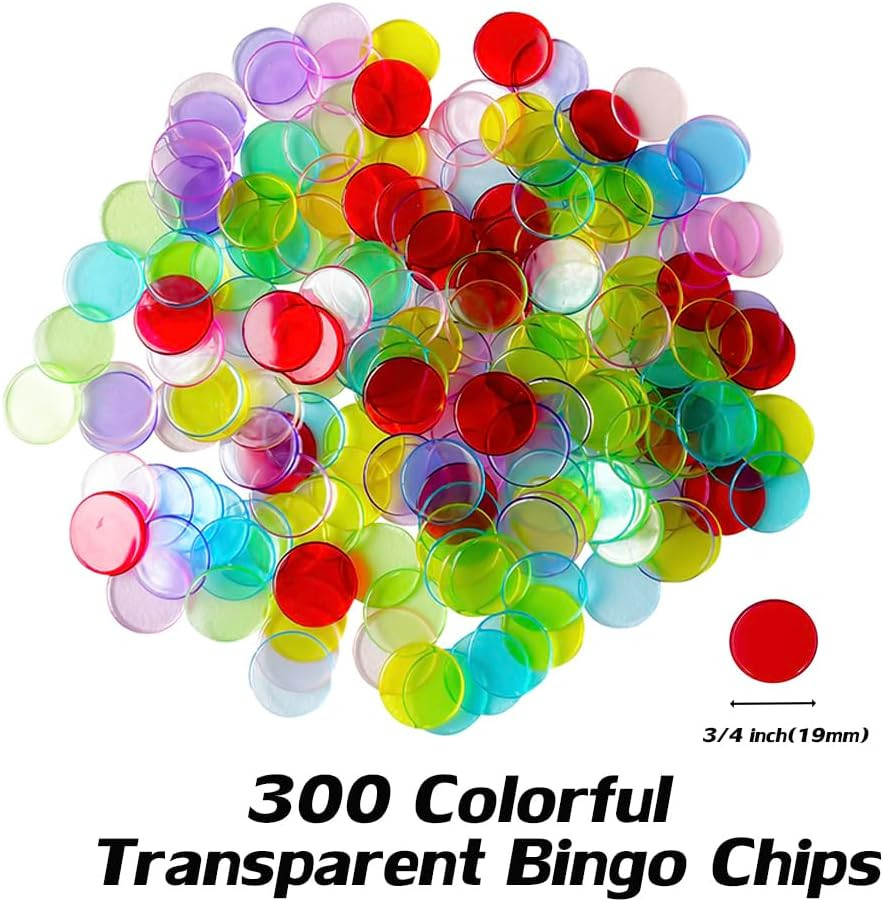 Deluxe Bingo Game Set – 8 Inch Metal Cage, 50 Paper Cards, 600 Colorful Clear