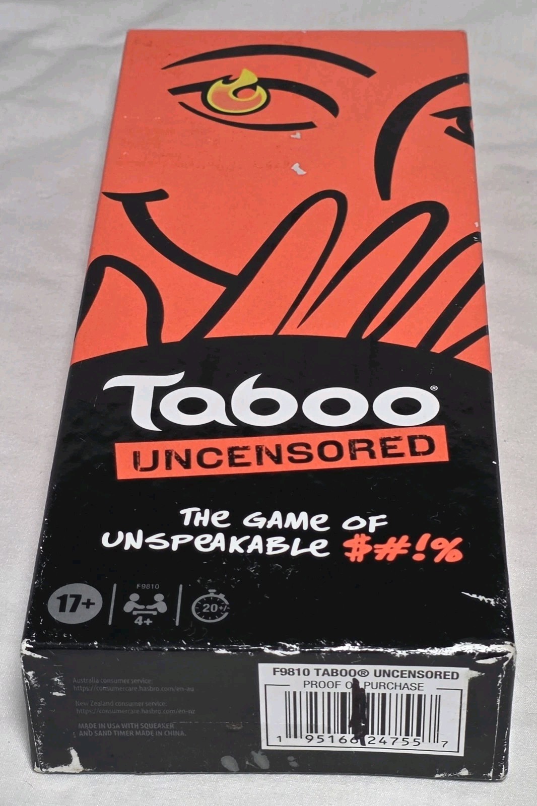 Hasbro Gaming Taboo Uncensored Board Game for Adults Ages 17+ NEW & Sealed