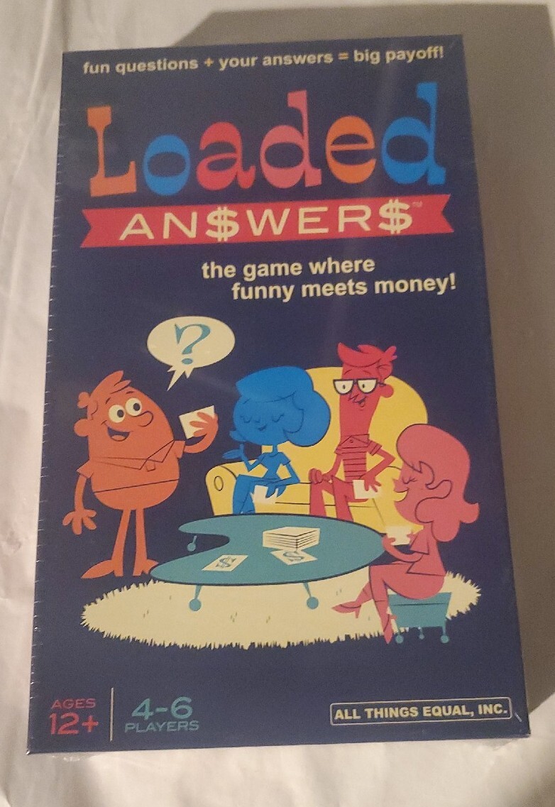New Loaded Answers Party Card Game Where Funny Meets Money Ages 12+ 4-6 Players