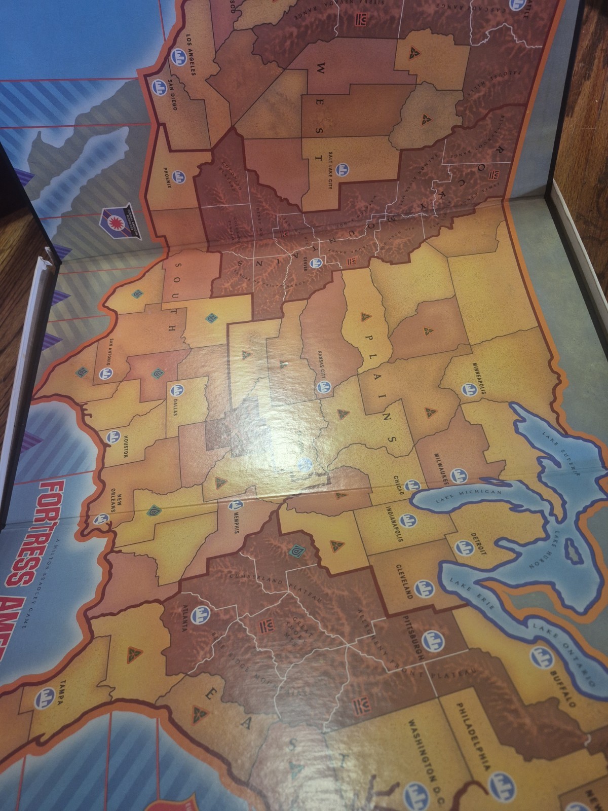 Fortress America United States Under Attack Board Game Gamemaster 1986 MB