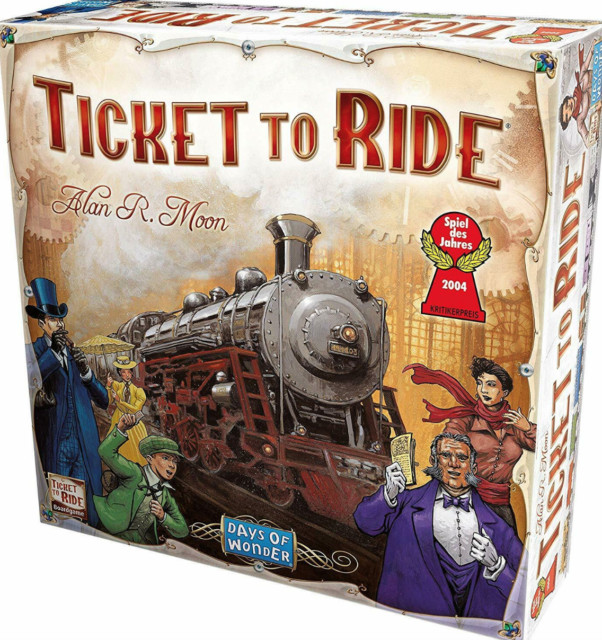 Days of Wonder Ticket To Ride 2004 Alan R Moon German Board Game NEW SEALED BOX