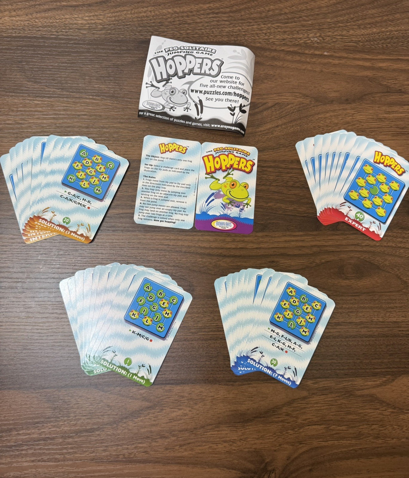 Hoppers Peg Solitaire Jumping Game 1999