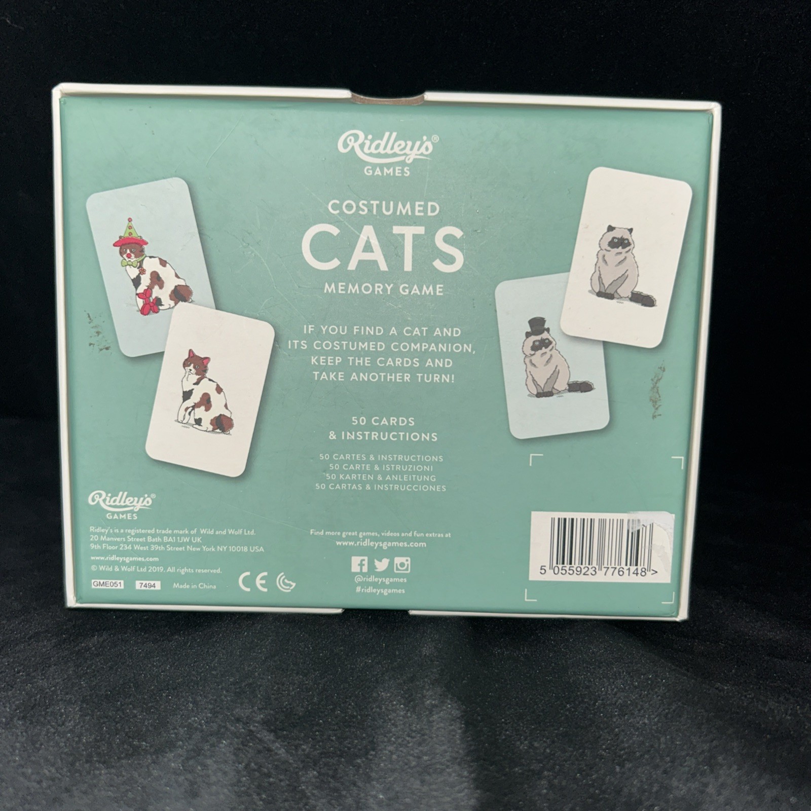 NEW Ridley’s Games Costumed Cats Memory Game