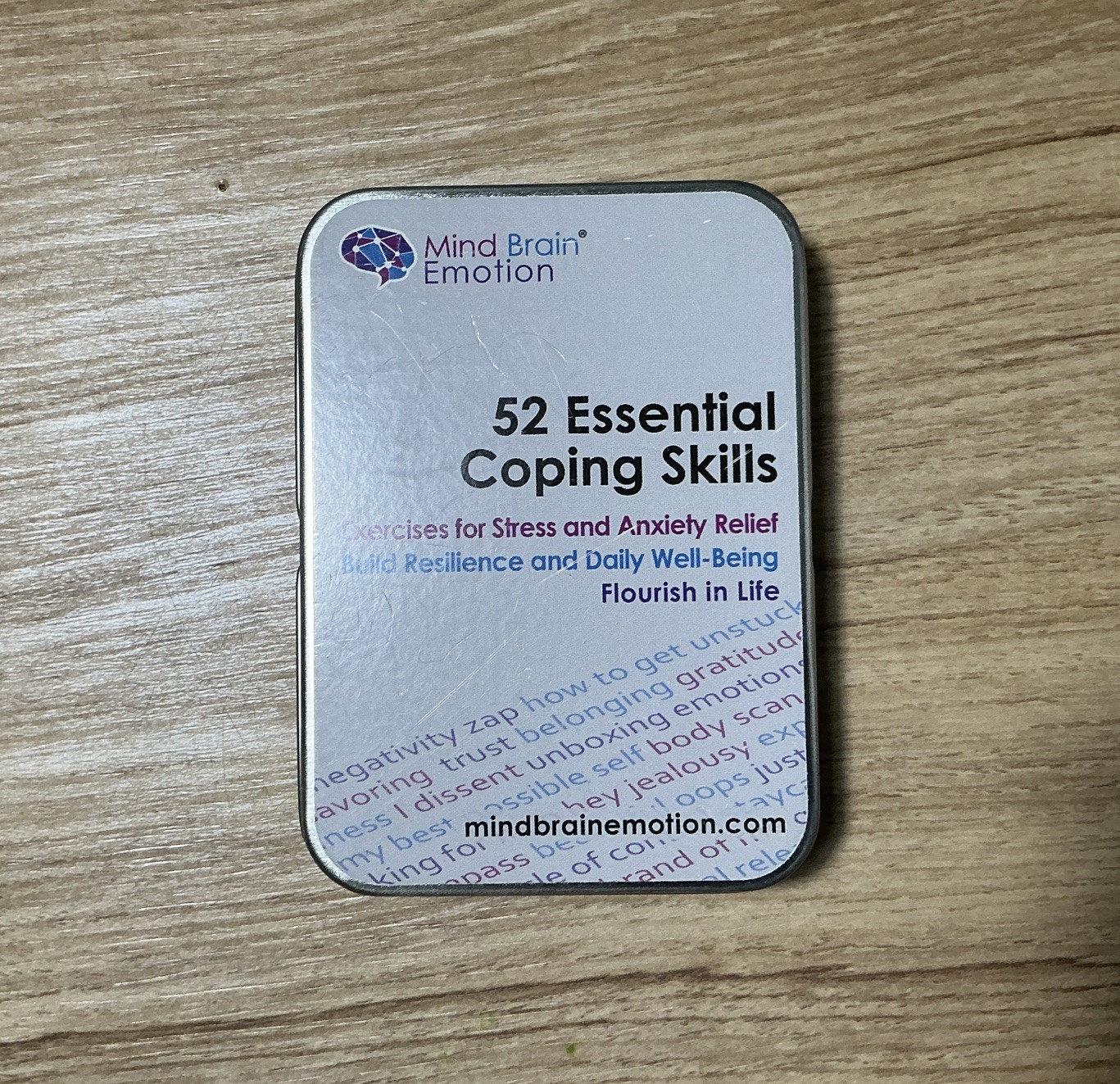 Mind Brain Emotion 52 Essential Coping Skills Cards – Self Care Exer Dr. J Woo
