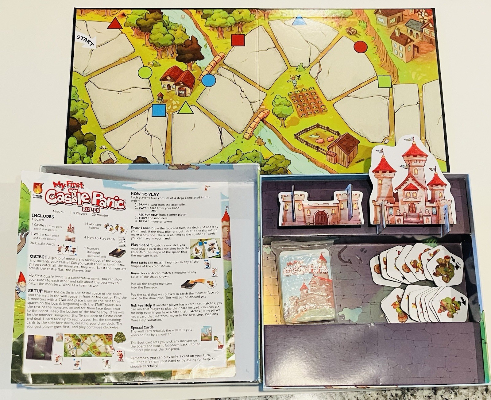 My First Castle Panic • Cooperative Family Board Game • Complete • Used W/ Wear