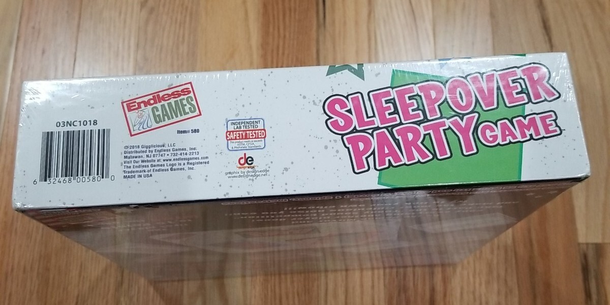 “THE SLEEPOVER PARTY GAME” BRAND NEW IN BOX! For ages 8+ ENDLESS GAMES