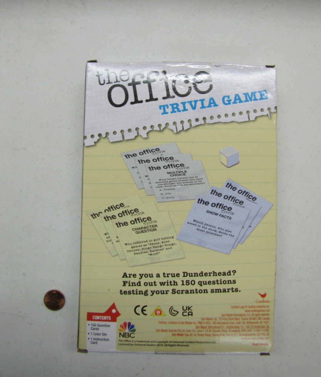 New! The Office Trivia Game Brand New Unopened Ready To Roll Fast-Paced Game