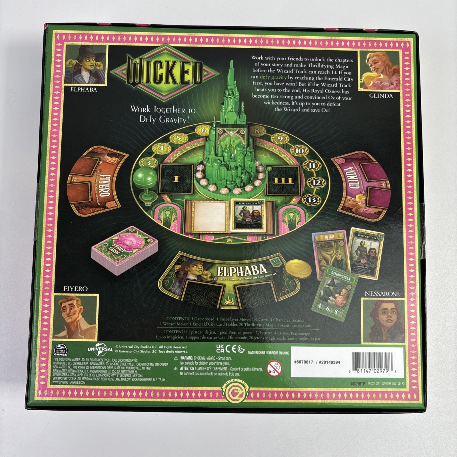“Wicked The Game” with 3D Emerald City for Ages 10+ / 2-4 Players – BRAND NEW