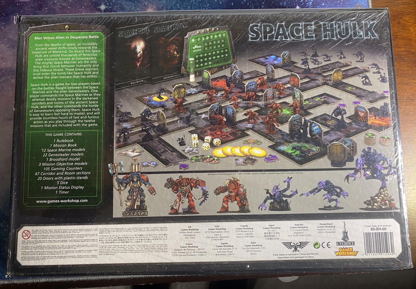 Space Hulk Board Game – Still in shrink wrap. Free Shipping to USA