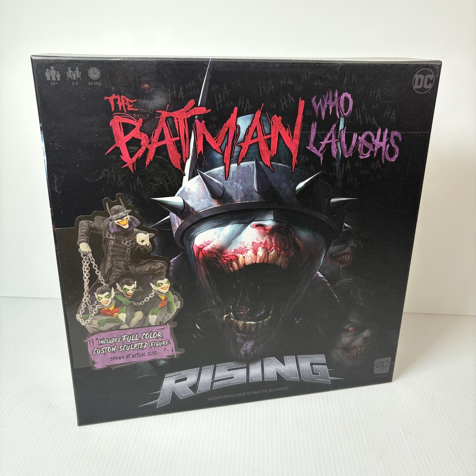 The Batman Who Laughs Rising Board Game DC Comics Cooperative w/ Figures