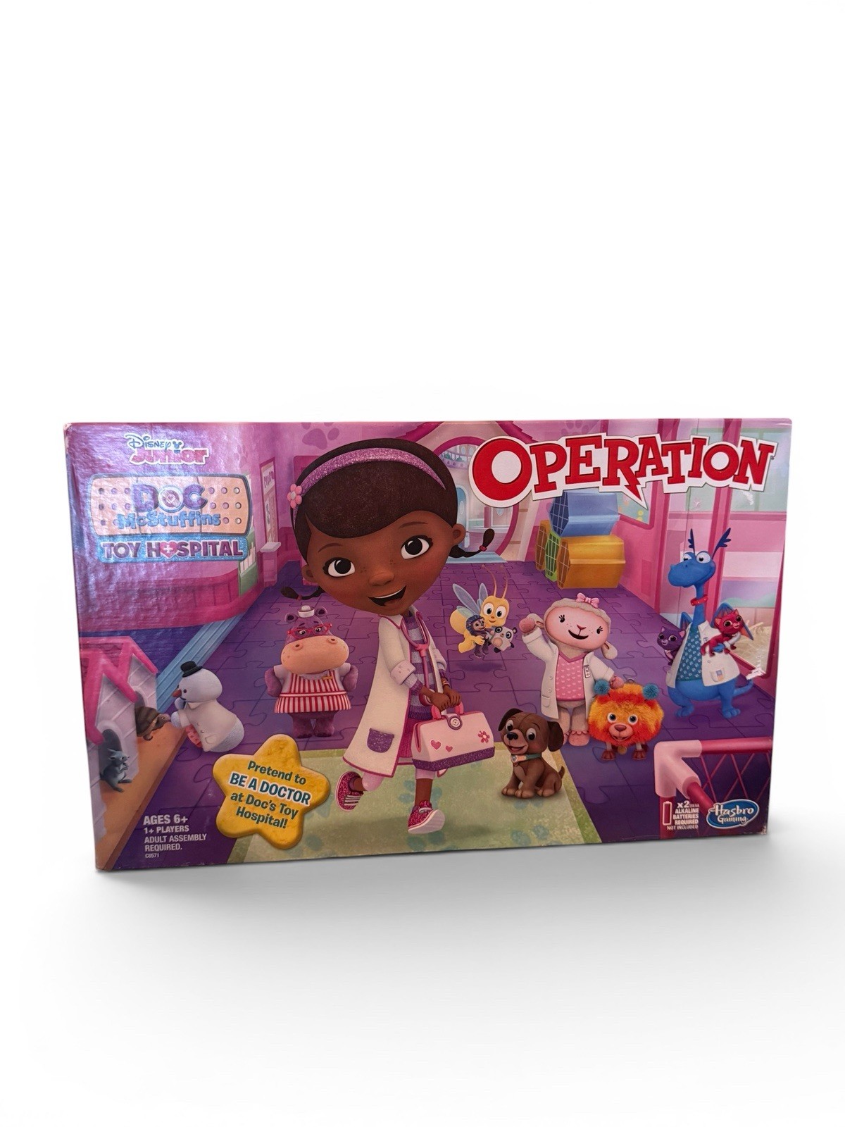 2013 Hasbro Disney Junior Doc McStuffins Operation Game Tested (not complete)