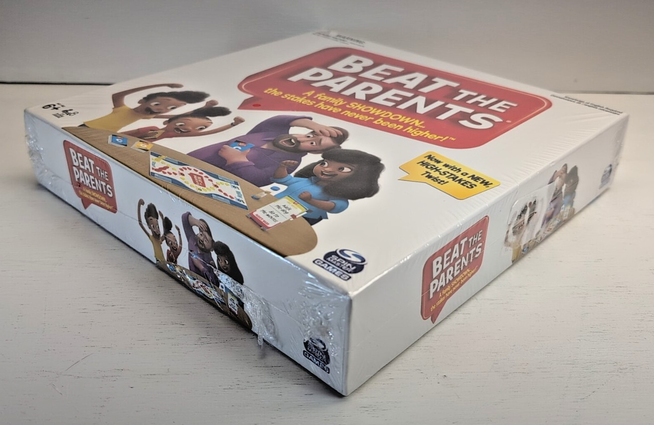 SPIN MASTER GAMES BEAT THE PARENTS FAMILY TRIVIA GAME KIDS VS ADULTS AGES 6+