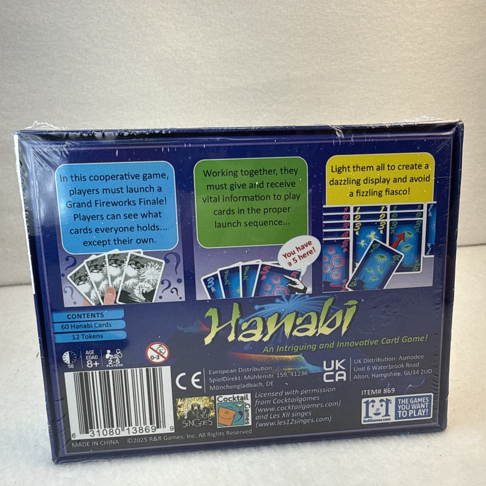 Hanabi Card Game NEW Sealed Cooperative Fireworks Game (2-5 players)