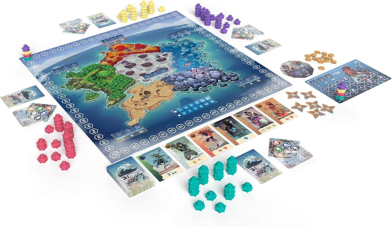 Ethnos Board Game (2Nd Edition) – Command Powerful Clans! Area Control Strategy