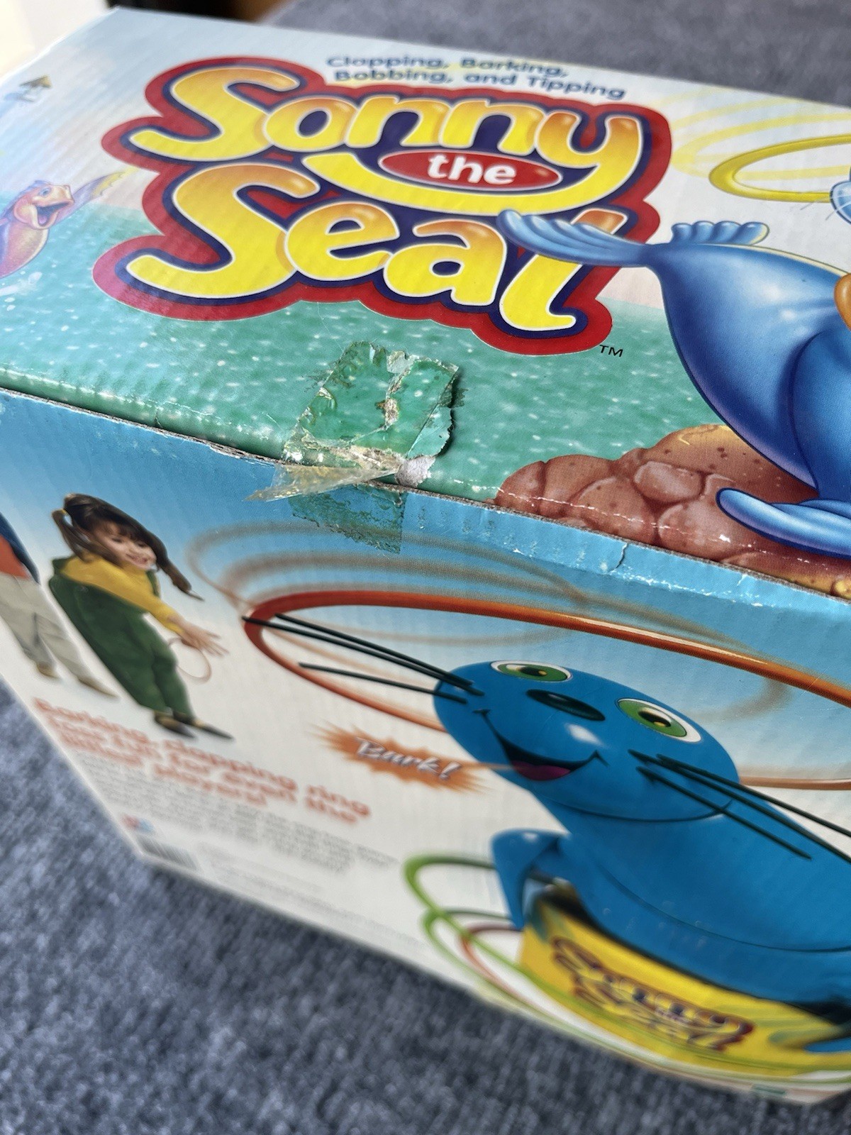 NEW – SONNY THE SEAL GAME – MOTORIZED RING TOSS GAME – AGES 3-6 – MADE IN 1998