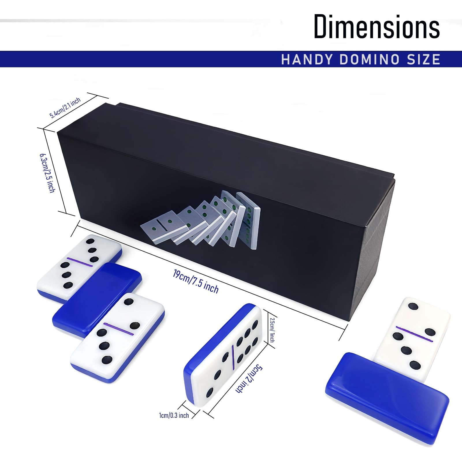 Dominoes Set for Adults, Double 6 Dominos Game Set with 28 Domino Tiles Doubl…