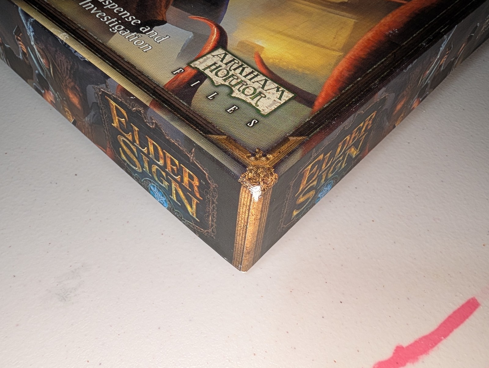 Elder Sign Revised Edition Arkham Horror Files Board Game Used