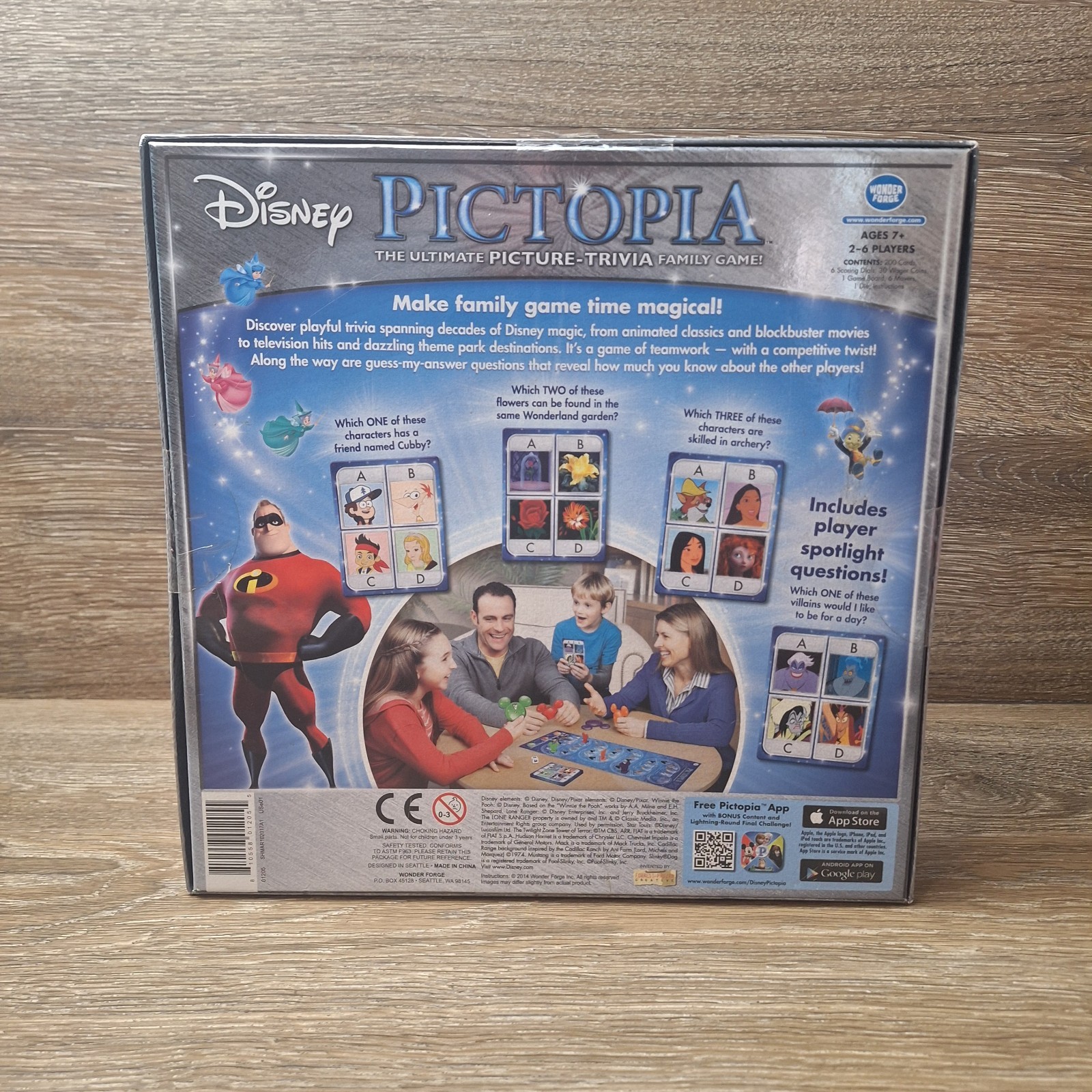 *Sealed* Pictopia World of Disney Edition Family Picture Trivia Board Game