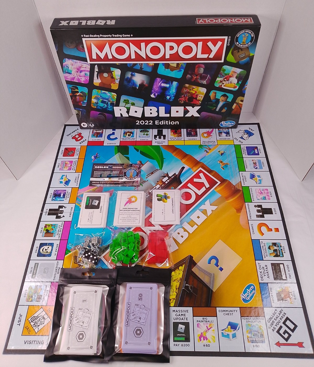 Monopoly Roblox 2022 Edition Board Game Complete Used – Code Status Unknown