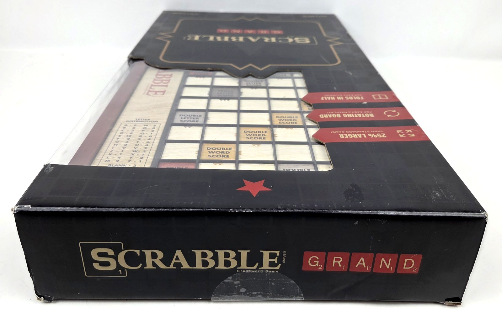 Scrabble Grand Edition Crossword Game WS Company Wood Board Case New Sealed