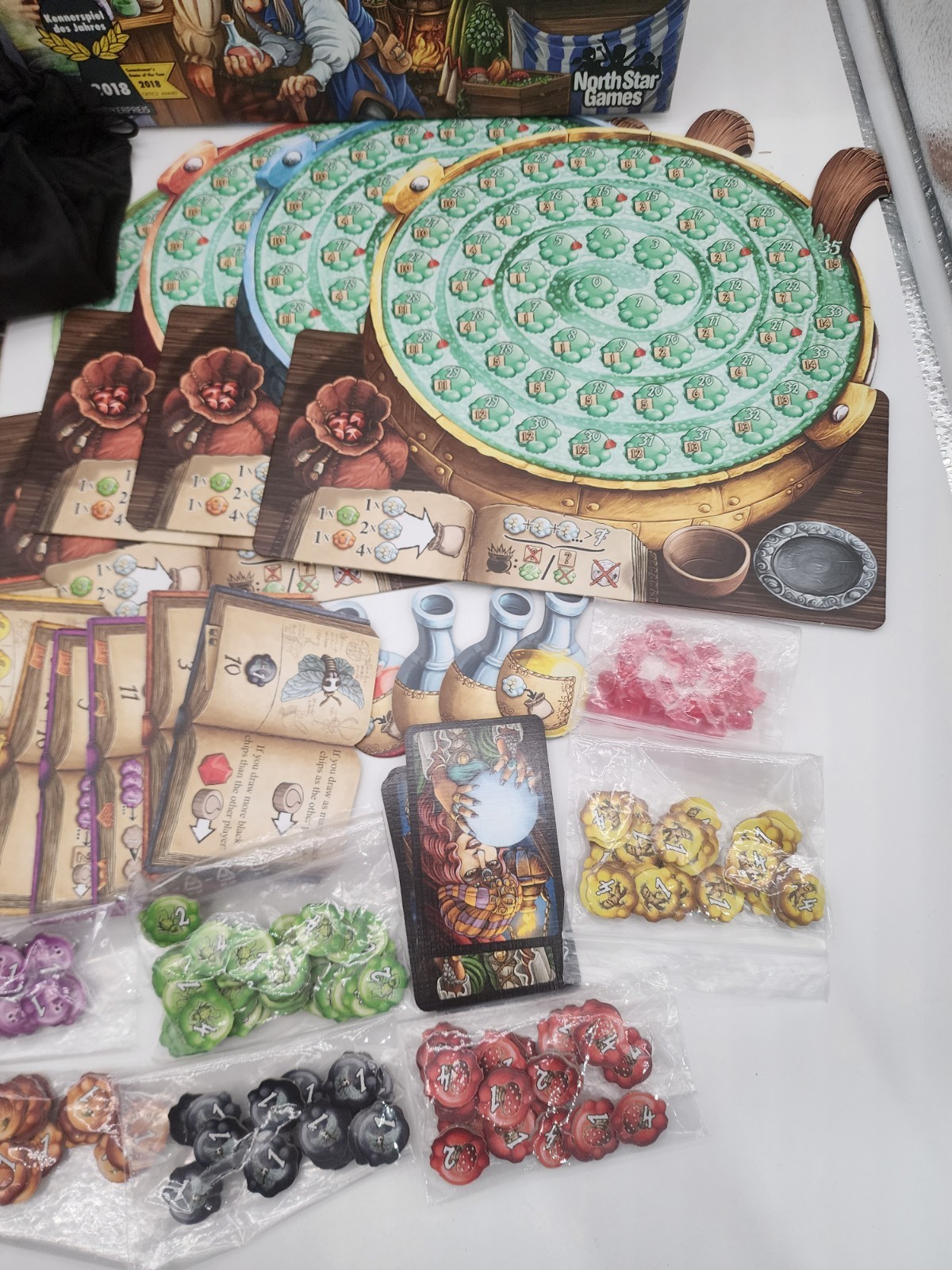 North Star Quacks of Quedlinburg Box 2018 Game Of The Year COMPLETE