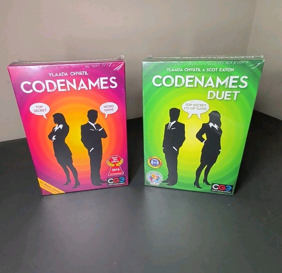 Codenames and Codenames Duet Two Word Deduction New Sealed Czech Games