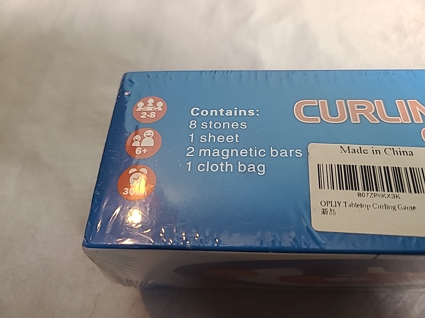 Table Top Curling Game- Foats Sealed- Family Fun-Any Age- Take Any Where