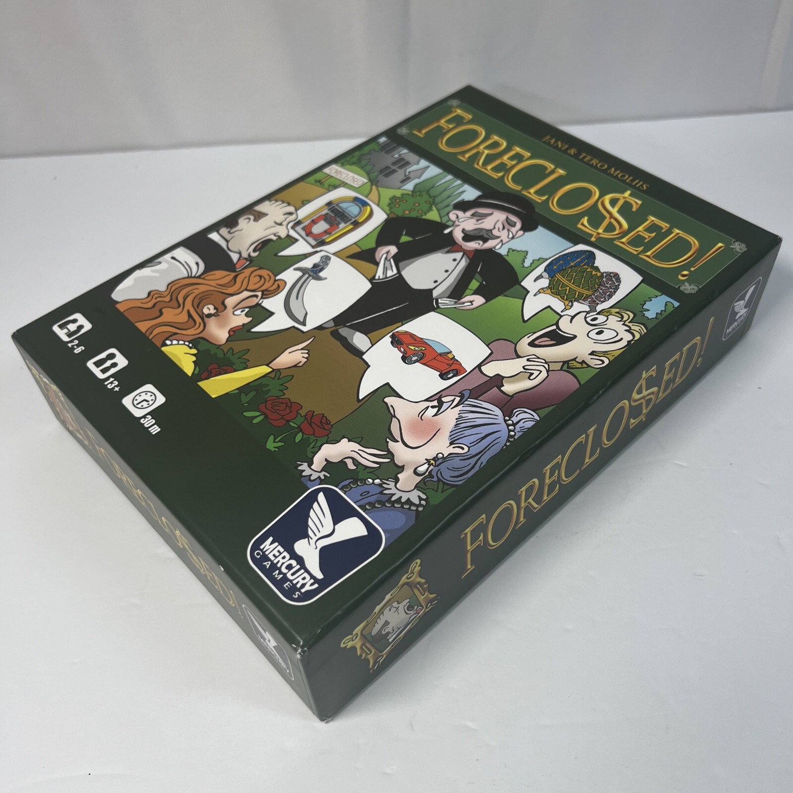 Mercury Games: Foreclosed! Board Game Mercury Games 13+ 2-6 Players 30 Minutes