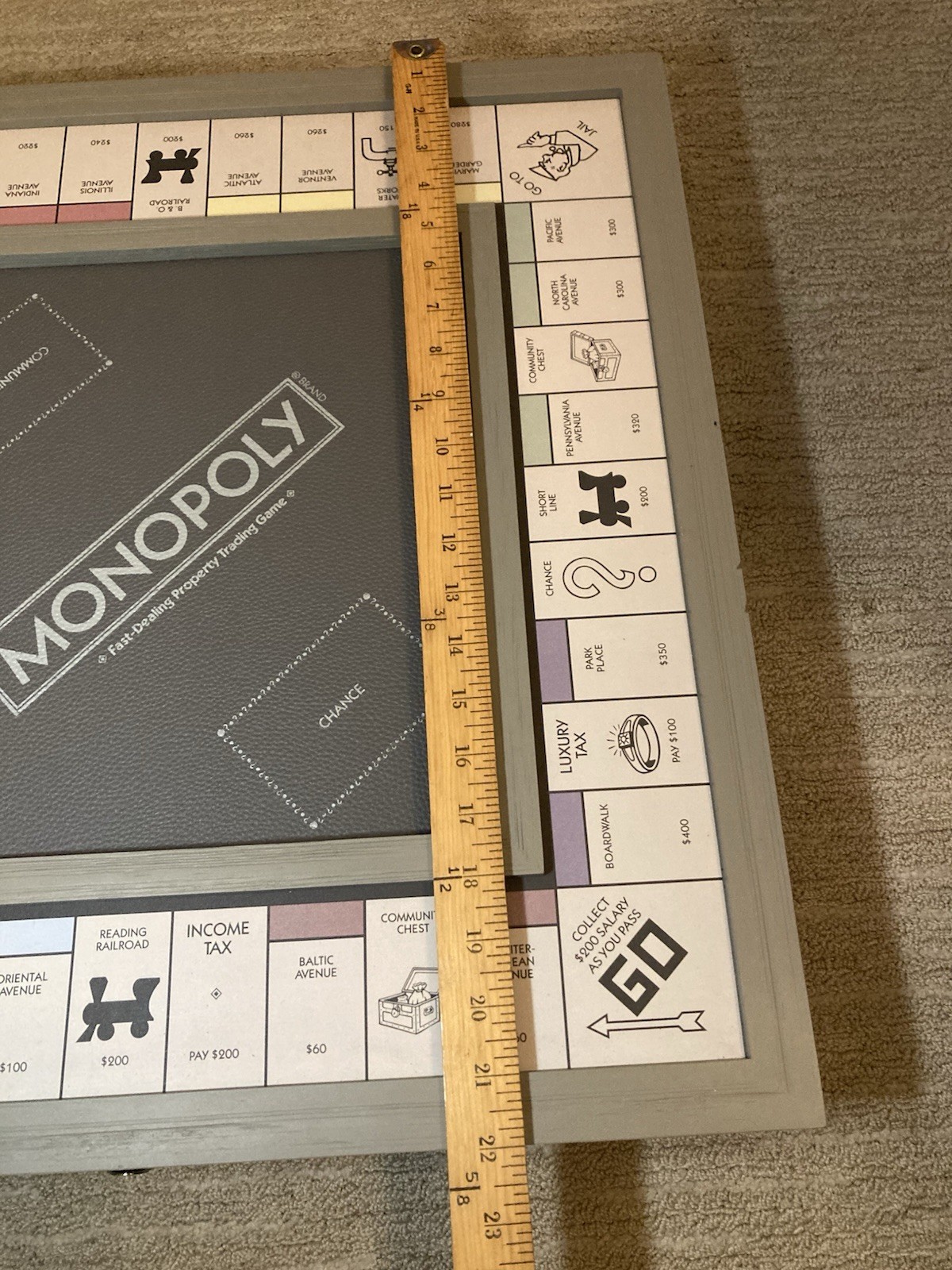 Monopoly Pottery Barn Luxury Edition Board Game Wooden Grey