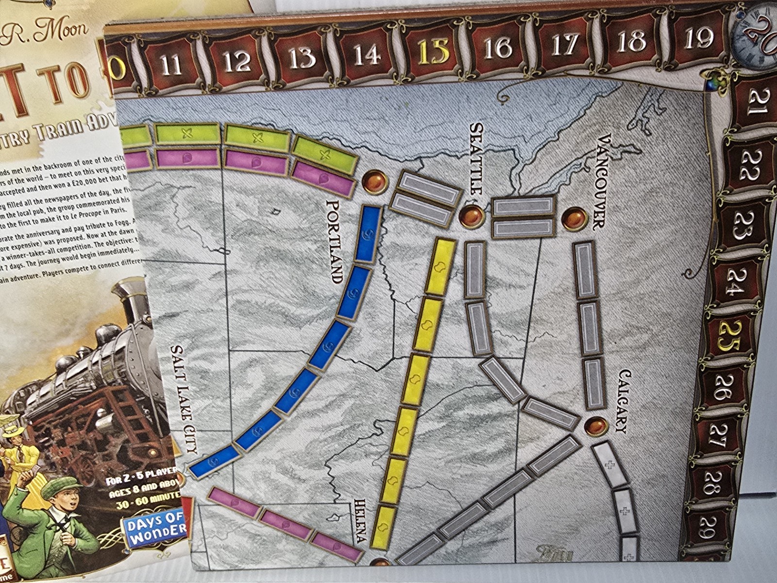 Days of Wonder: Ticket To Ride by Alan R. Moon TRAIN Adventure Board Game